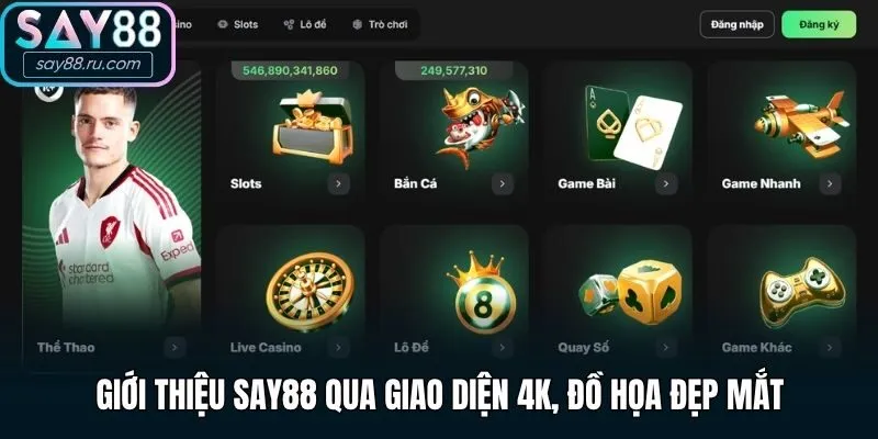 Giới thiệu Say88 qua giao diện 4K, đồ họa đẹp mắt