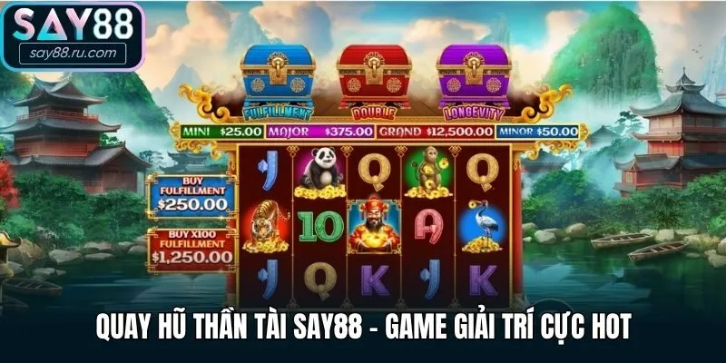 Quay hũ Thần Tài Say88 - Game giải trí cực hot